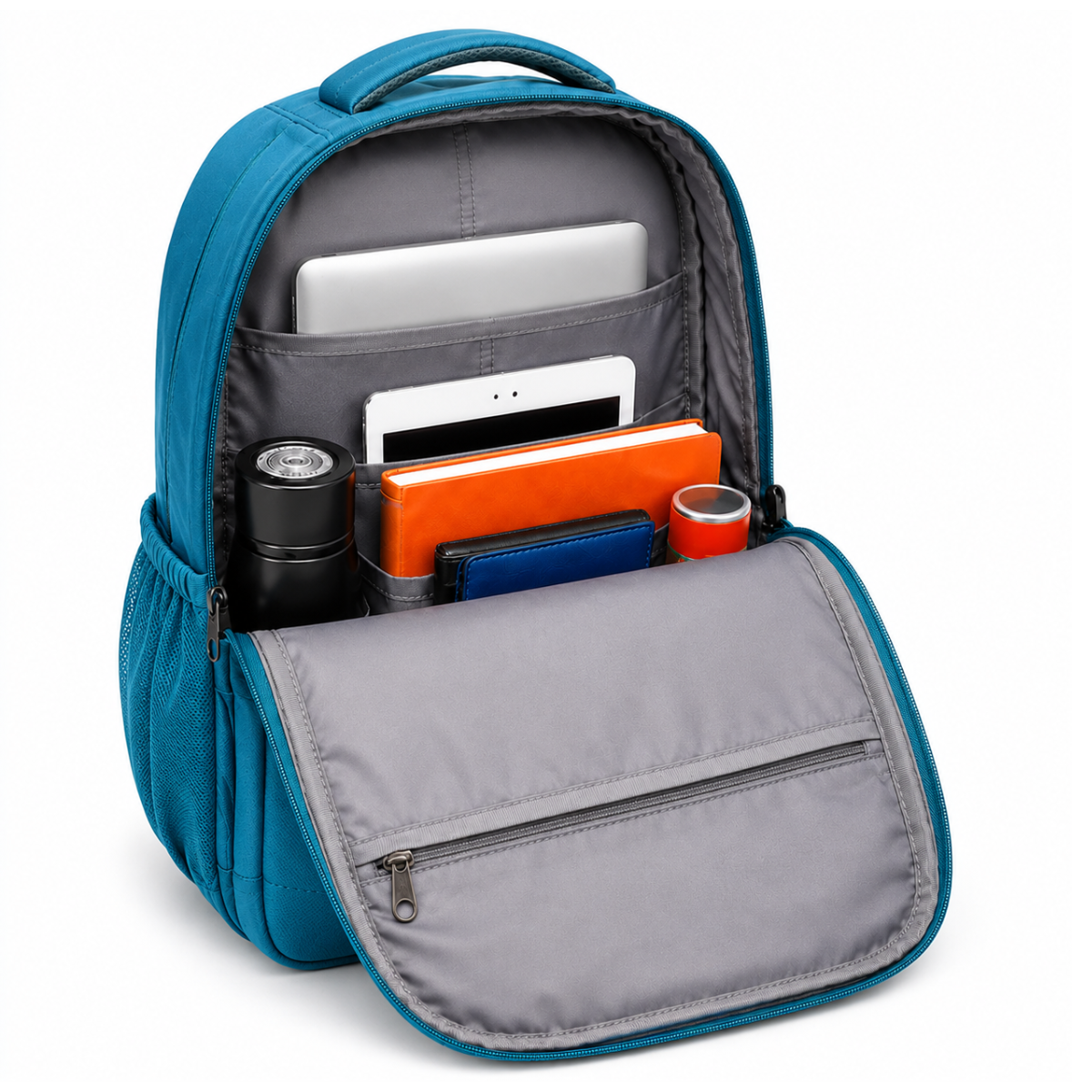 Trendy Telgo Stylish Sky Blue Printed Backpack