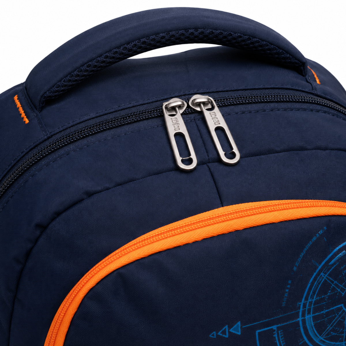 Trendy Telgo Stylish Navy Blue Printed Backpack