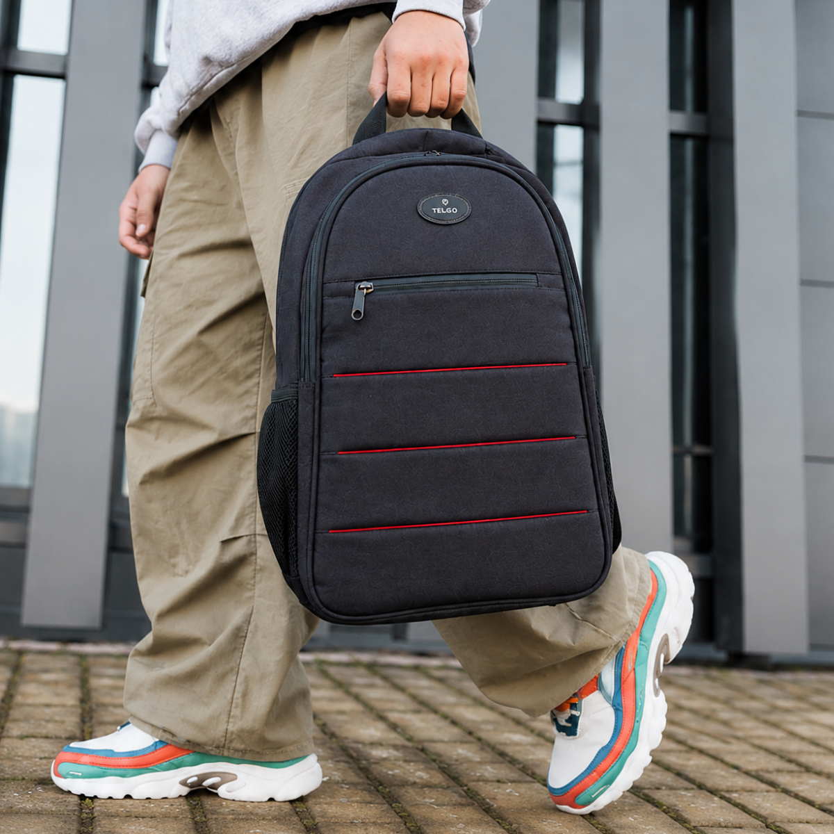 Telgo Sleek Grey Backpack