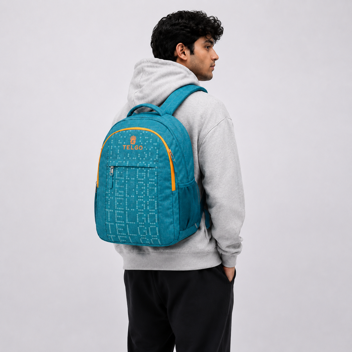 TELGO Multipurpose Sky Blue Backpack for Office, School & Travel
