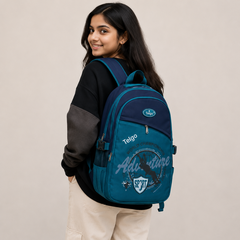 Telgo Adventure Blue Sport Backpack for Boys & Girls