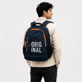 Trendy Telgo Stylish Navy Blue Printed Backpack