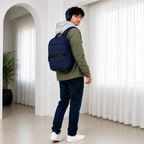 Telgo Stylish Navy Blue Backpack for Men & Women