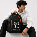 Trendy Telgo Stylish Orange Printed Backpack