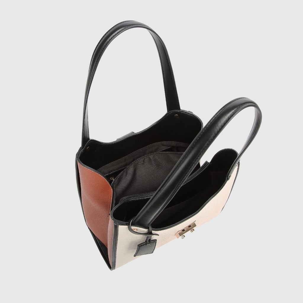 DENICE WHITE EMPORIO TOTE BAG