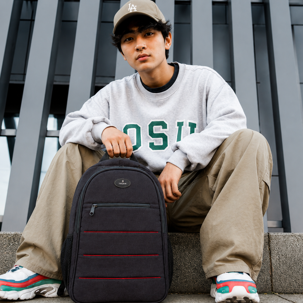 Telgo Sleek Grey Backpack