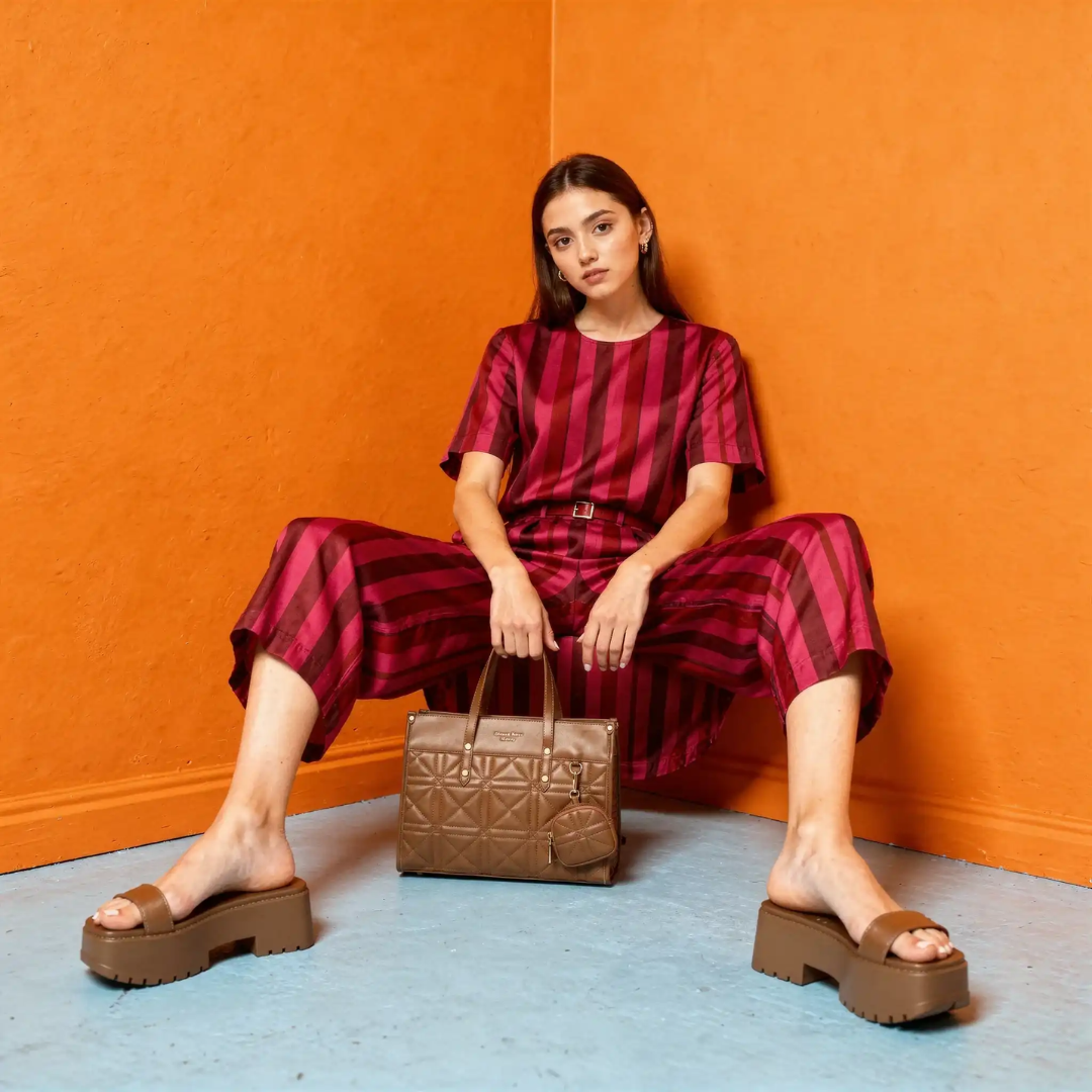 ACE BROWN INFINITY TOTE BAG