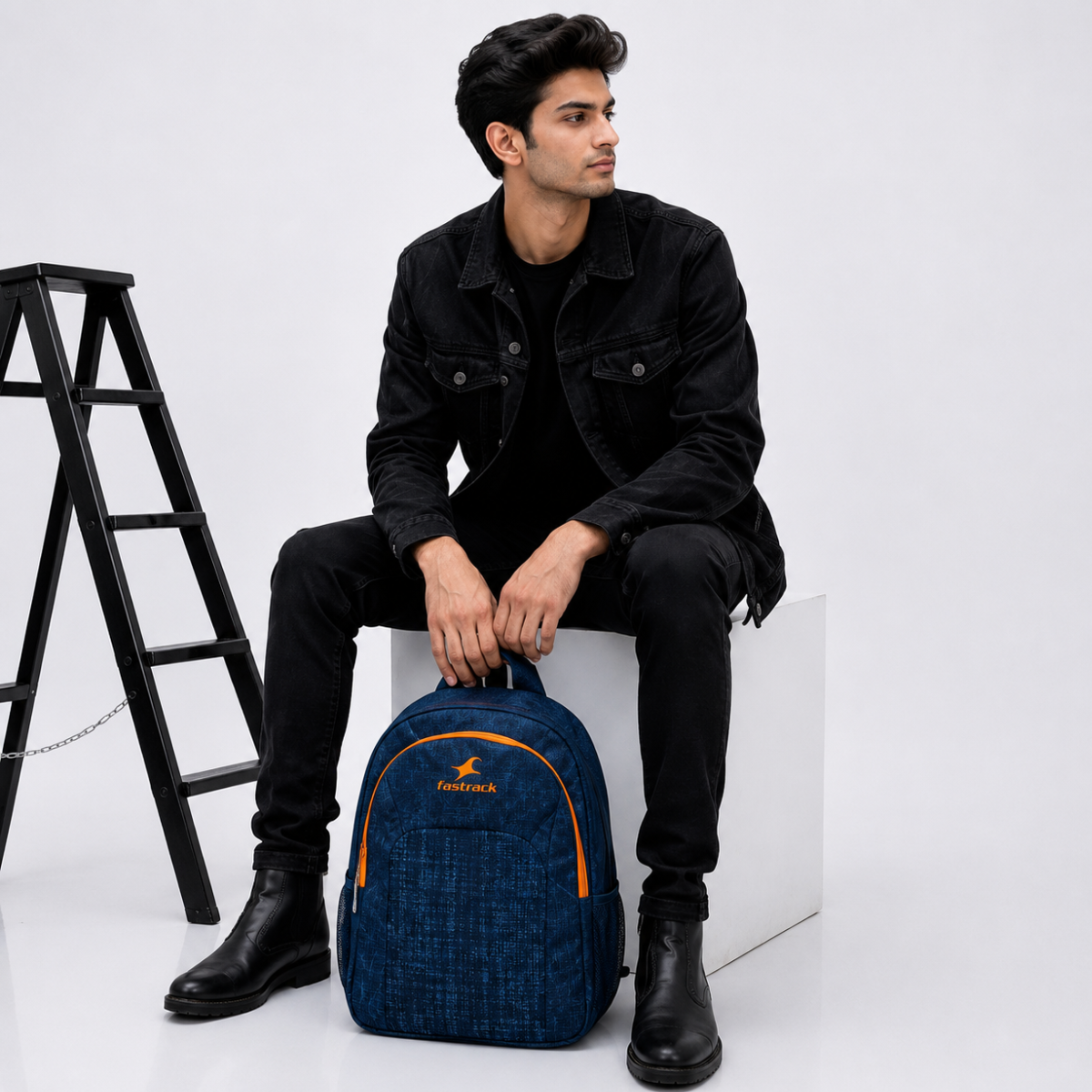 TELGO Multipurpose Navy Blue Backpack for Office, School & Travel