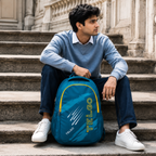 Telgo Sports Design Sky Blue Casual Backpack