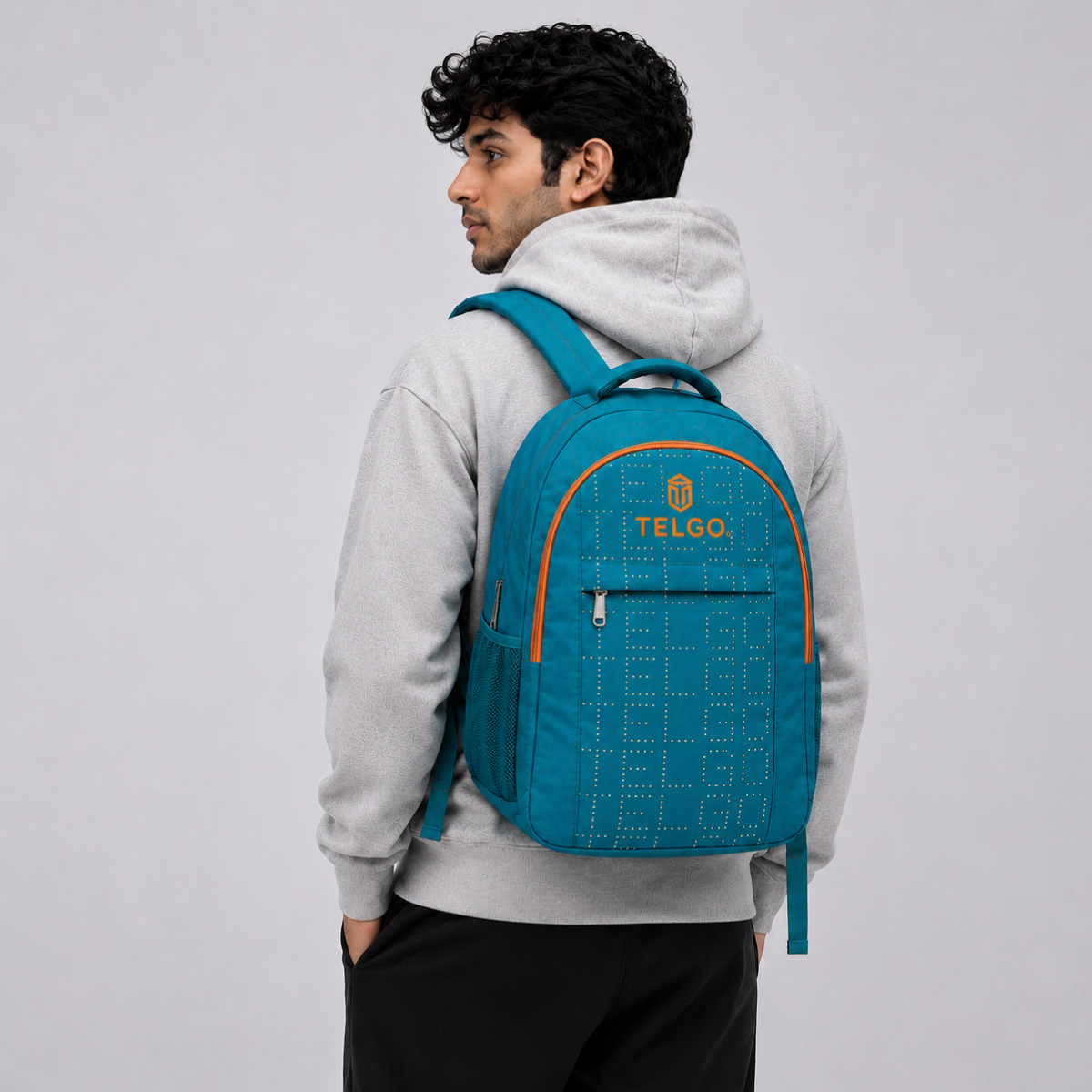 TELGO Multipurpose Sky Blue Backpack for Office, School & Travel