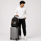 Trendy Telgo Stylish Orange Printed Backpack