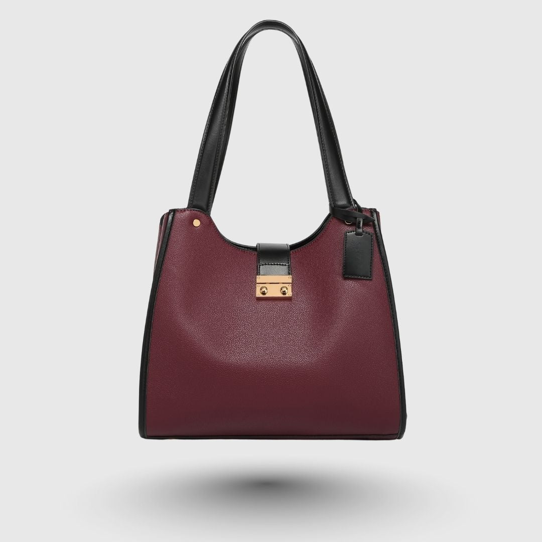 DENICE MAROON EMPORIO TOTE BAG