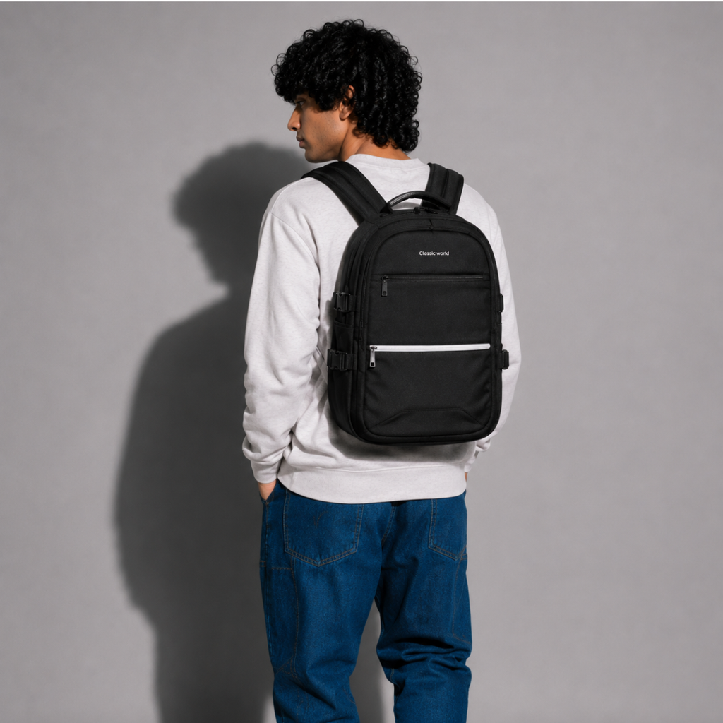 TELGO Multipurpose Black Laptop Backpack