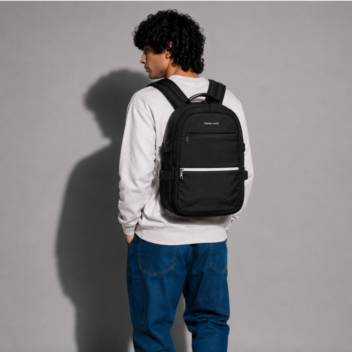 TELGO Multipurpose Black Laptop Backpack