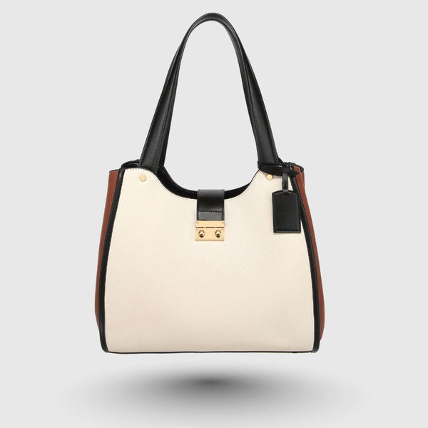 DENICE WHITE EMPORIO TOTE BAG