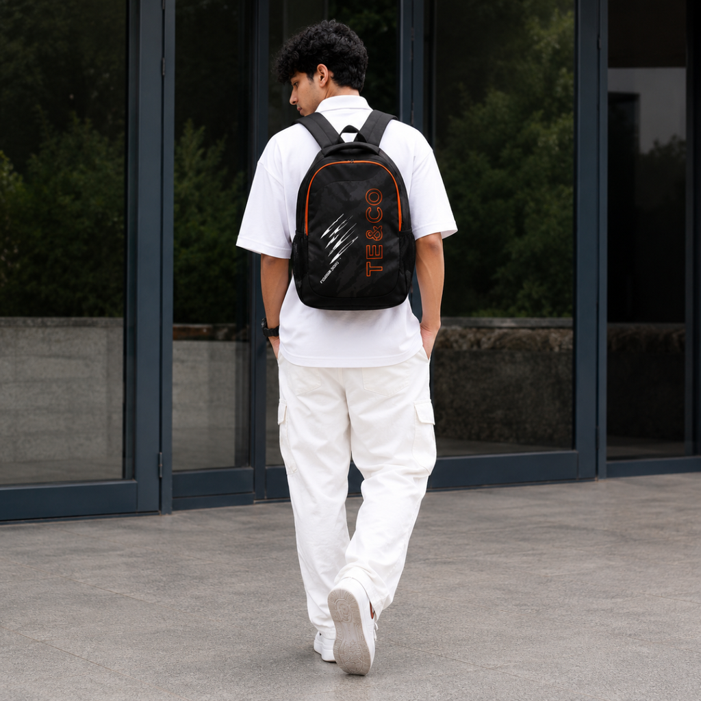 Telgo Sports Design Black Casual Backpack