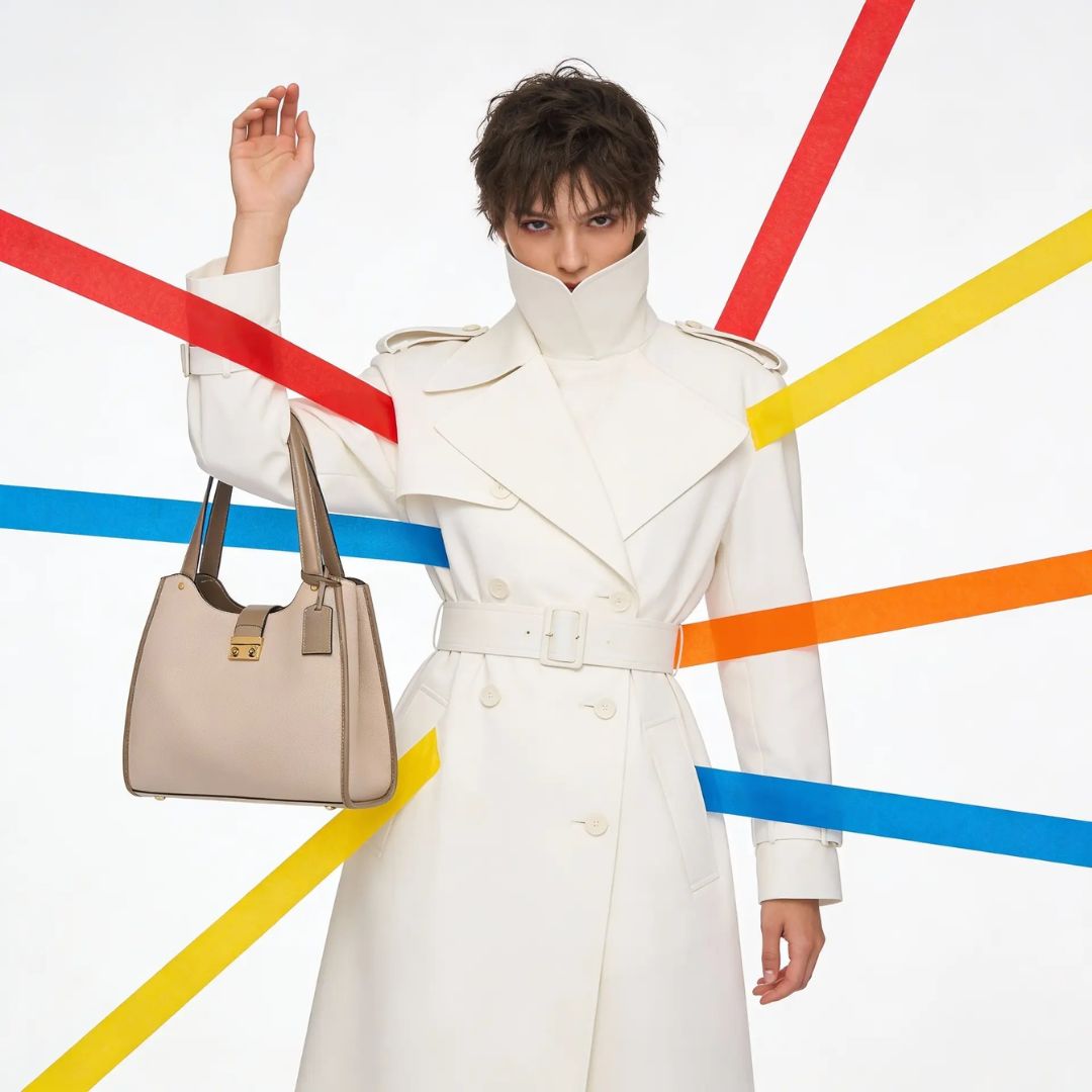DENICE APRICOT EMPORIO TOTE BAG