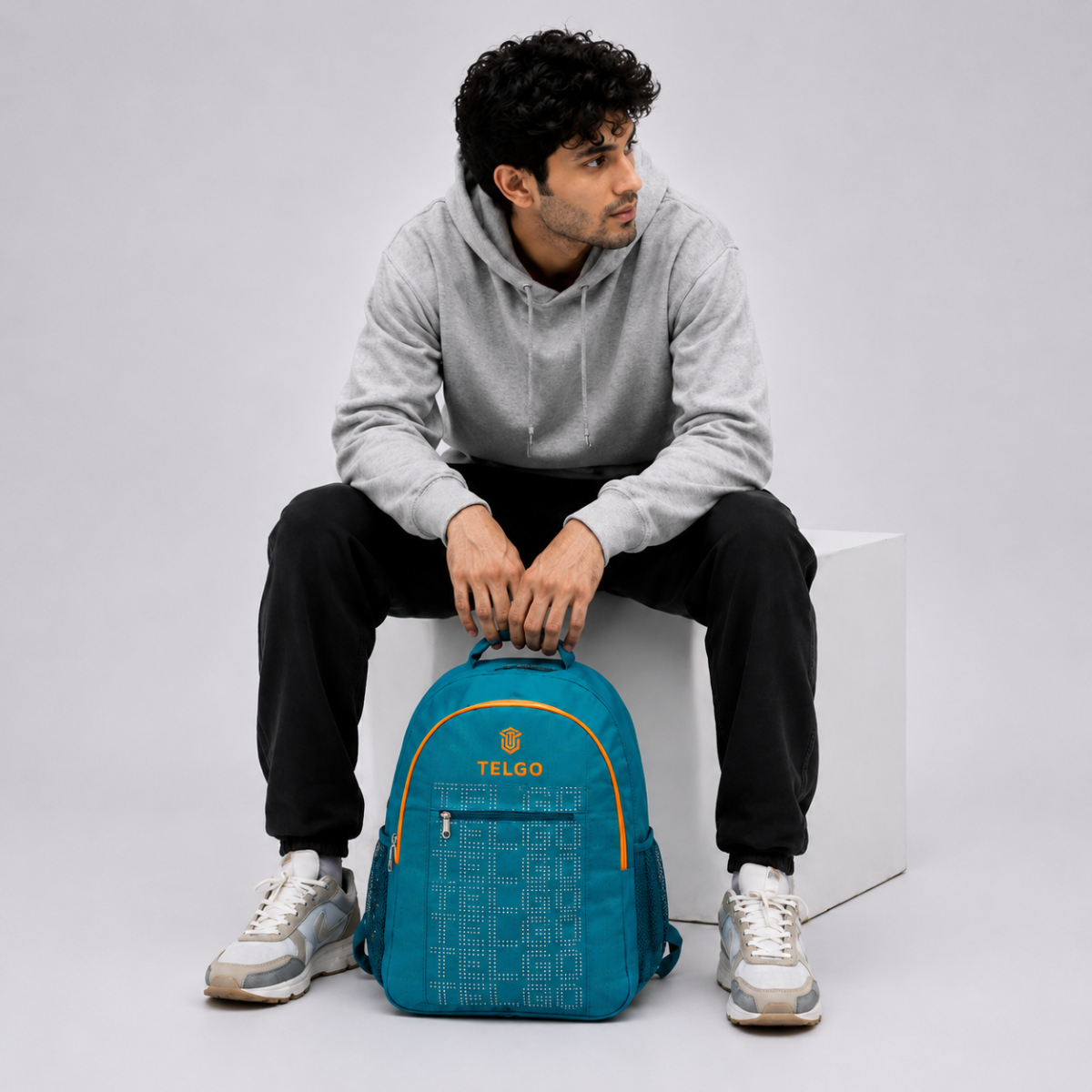 TELGO Multipurpose Sky Blue Backpack for Office, School & Travel