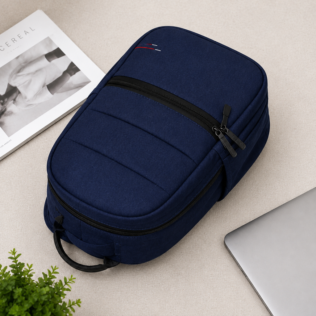 Telgo Stylish Navy Blue Backpack for Men & Women