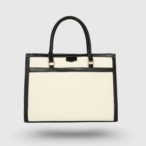 Davina Emporio Black Work Tote Bag