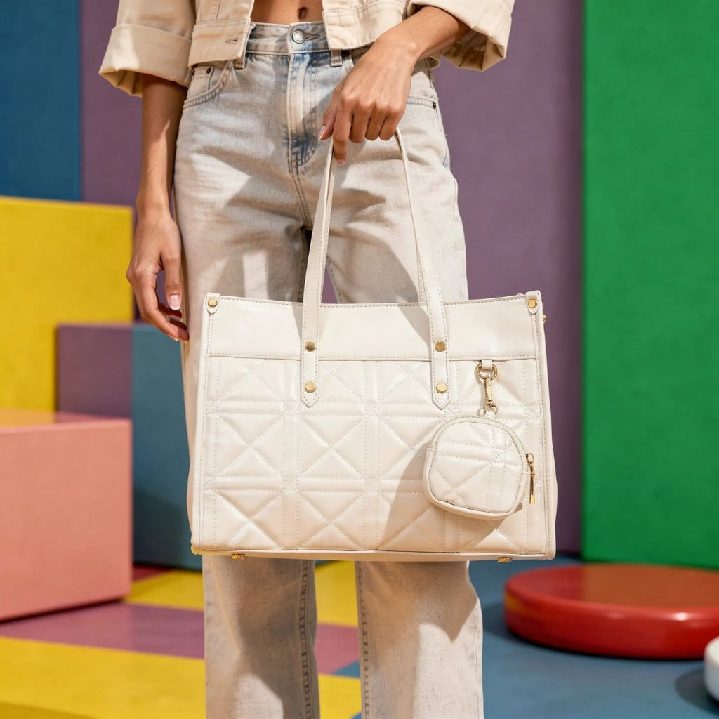 ACE WHITE INFINITY TOTE BAG
