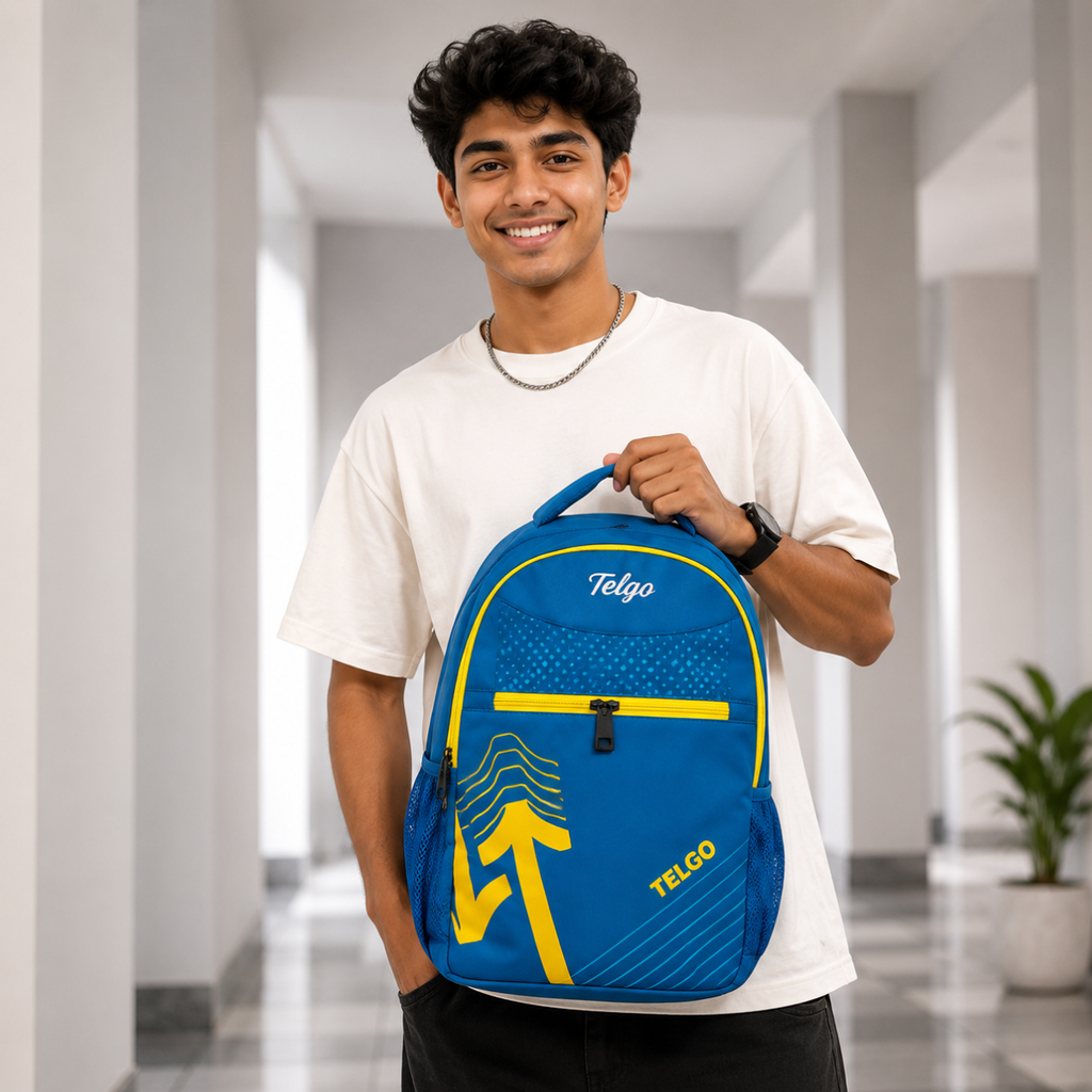 Telgo Blaze Rush Sky Blue Backpack