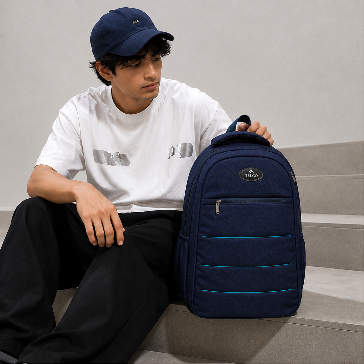 Telgo Sleek Navy Backpack