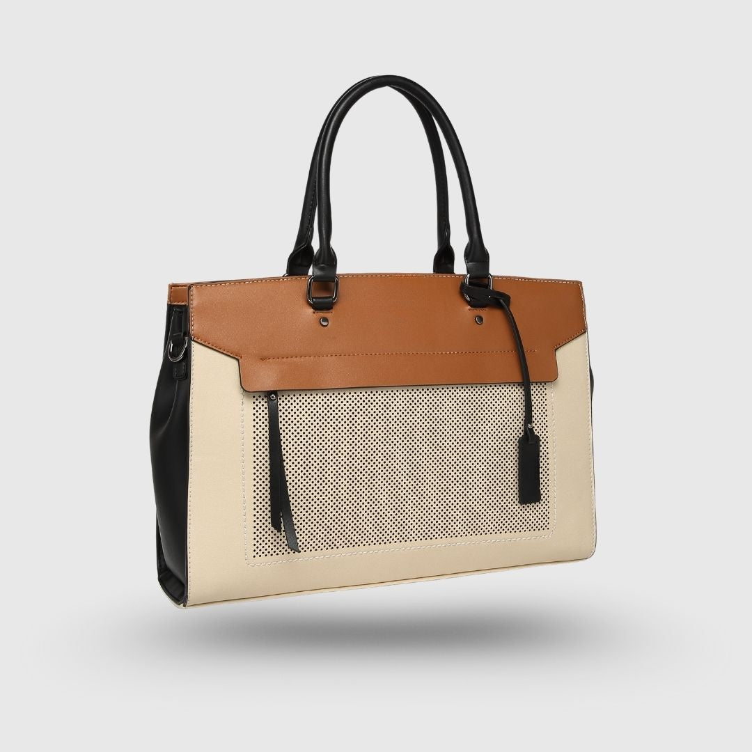 EMPORIO BEIGE DESTINY TOTE BAG
