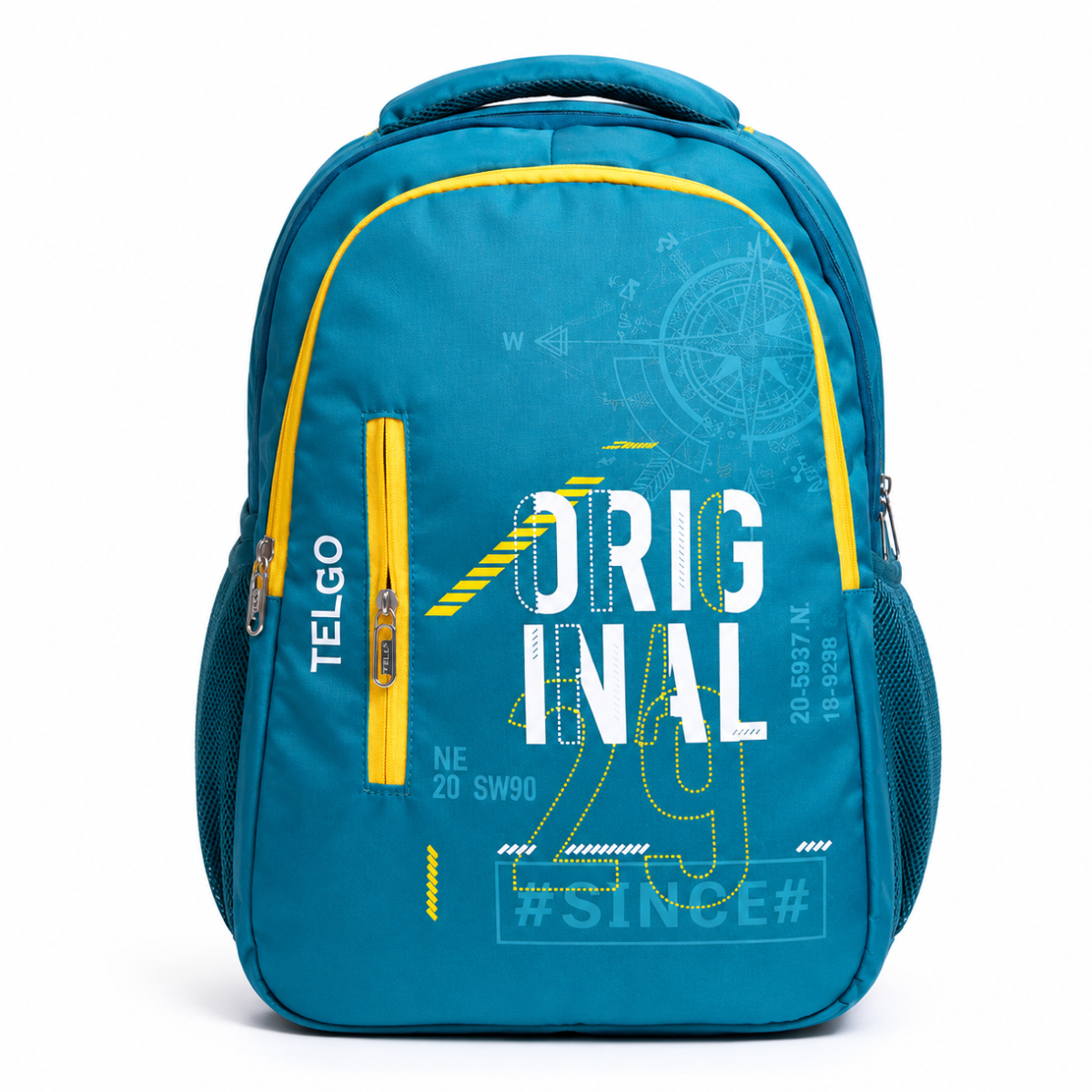 Trendy Telgo Stylish Sky Blue Printed Backpack
