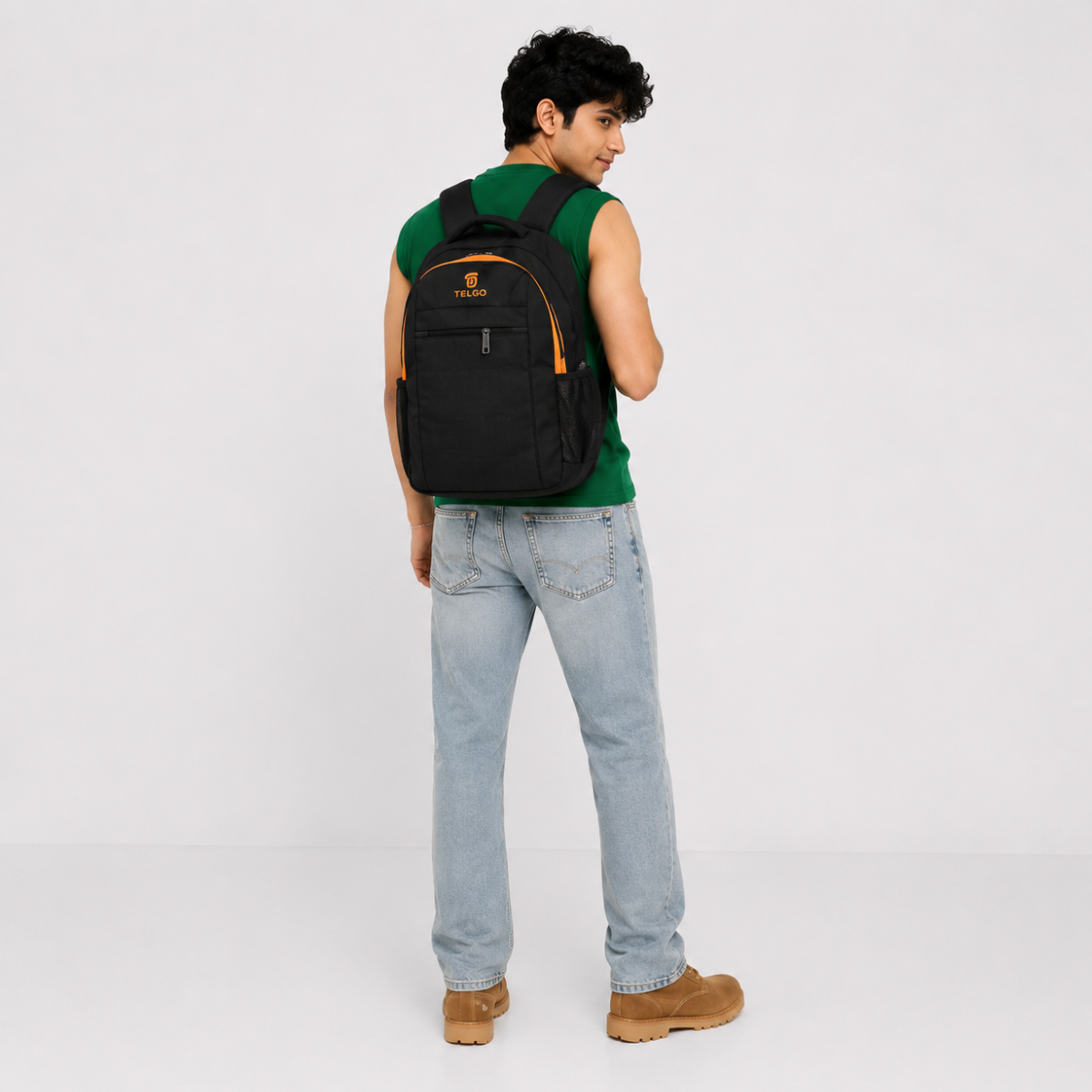 TELGO Multipurpose Black Backpack for Office, School & Travel