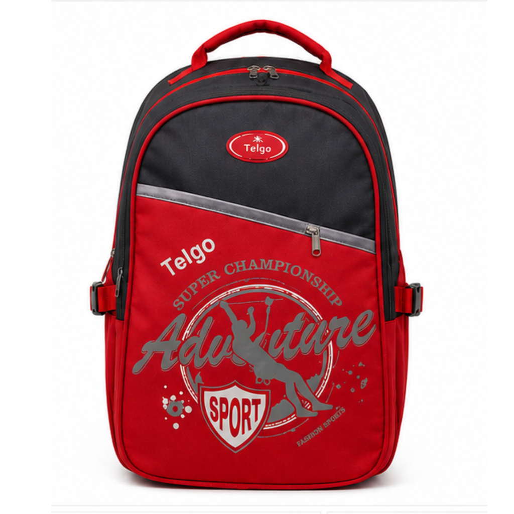 Telgo Adventure Red Sport Backpack for Boys & Girls
