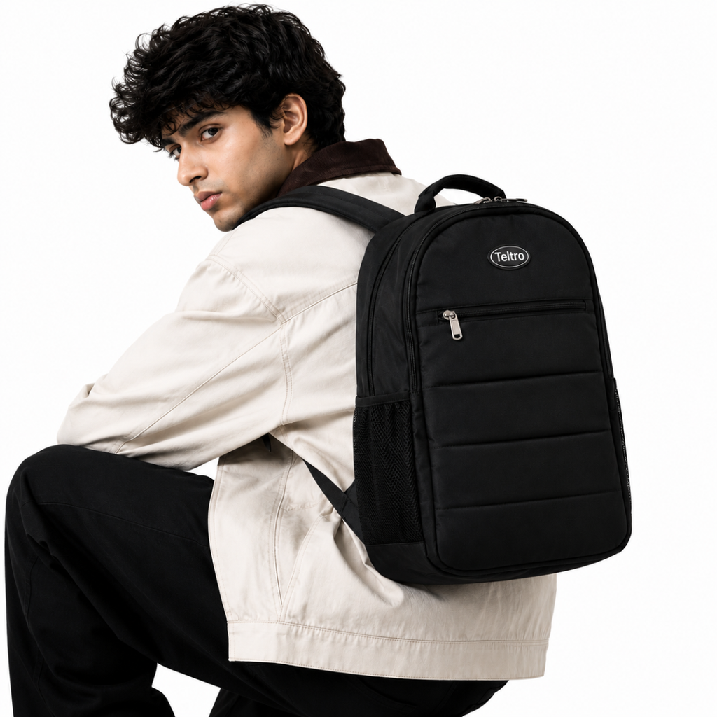 Telgo Sleek Black Backpack
