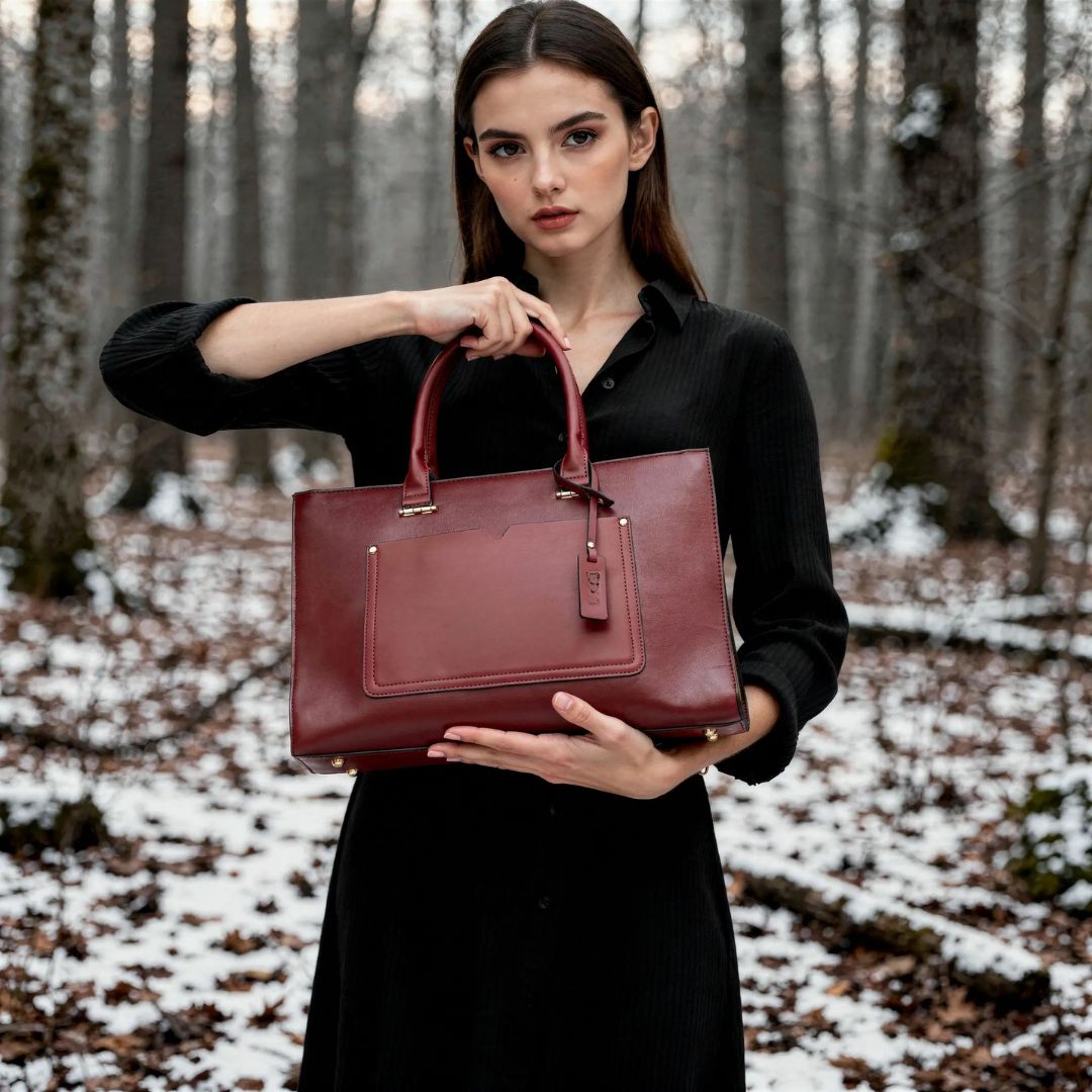 ALEXA MAROON EMPORIO TOTE BAG