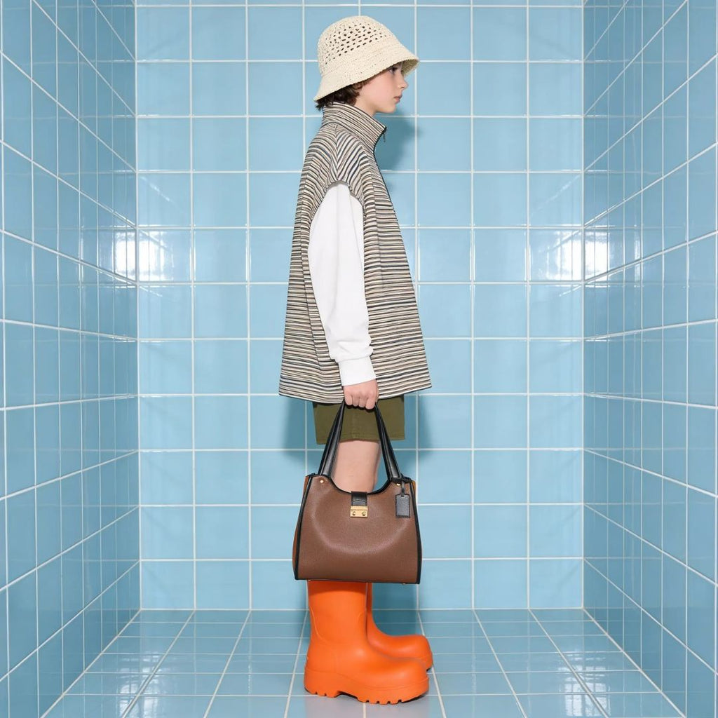 DENICE BROWN EMPORIO TOTE BAG