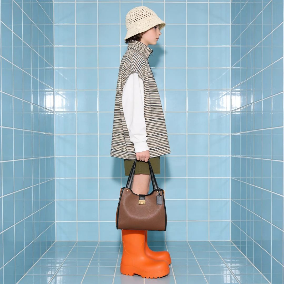 DENICE BROWN EMPORIO TOTE BAG
