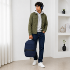 Telgo Stylish Navy Blue Backpack for Men & Women