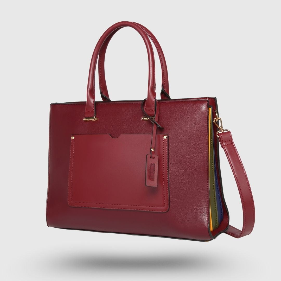 ALEXA MAROON EMPORIO TOTE BAG