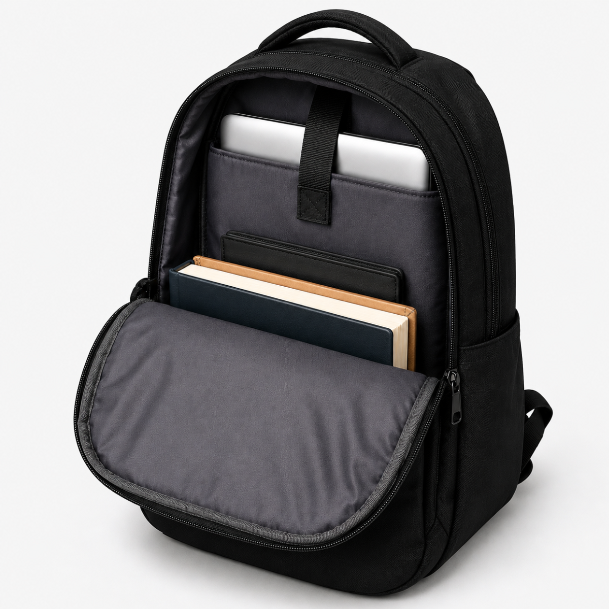 Telgo Stylish Black Backpack for Men & Women