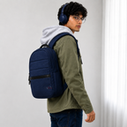 Telgo Stylish Navy Blue Backpack for Men & Women
