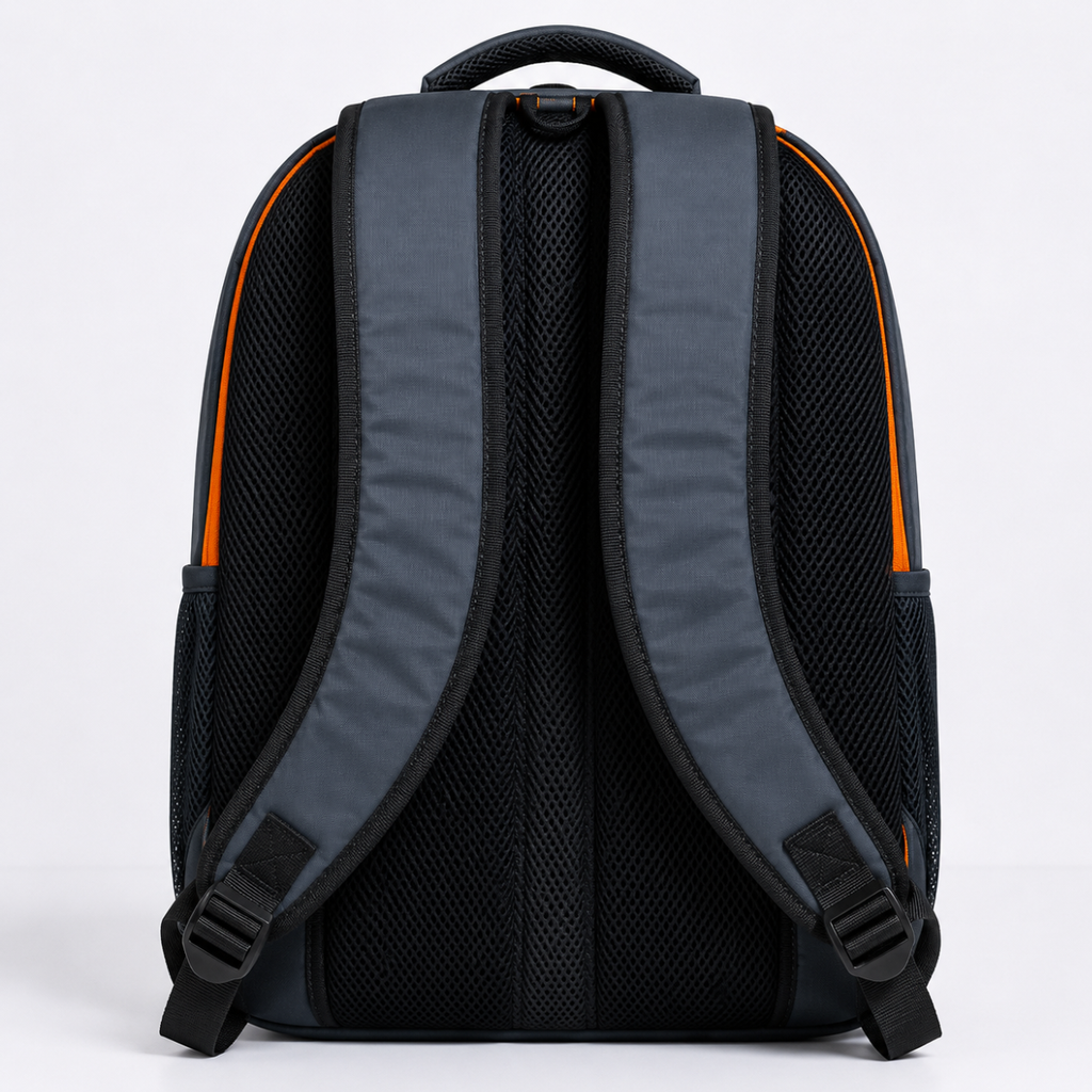 TELGO Multipurpose Grey Backpack for Office, School & Travel