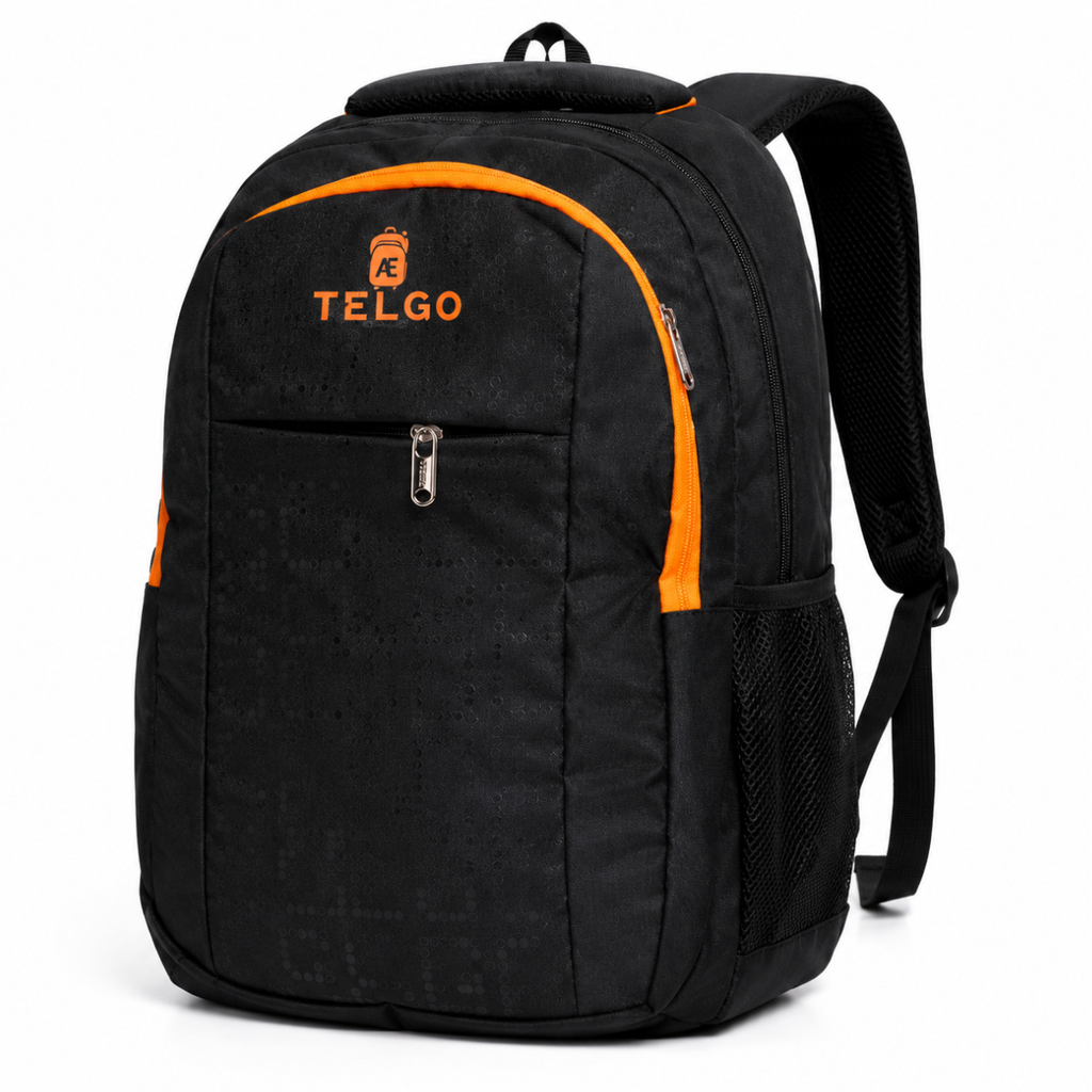 TELGO Multipurpose Black Backpack for Office, School & Travel