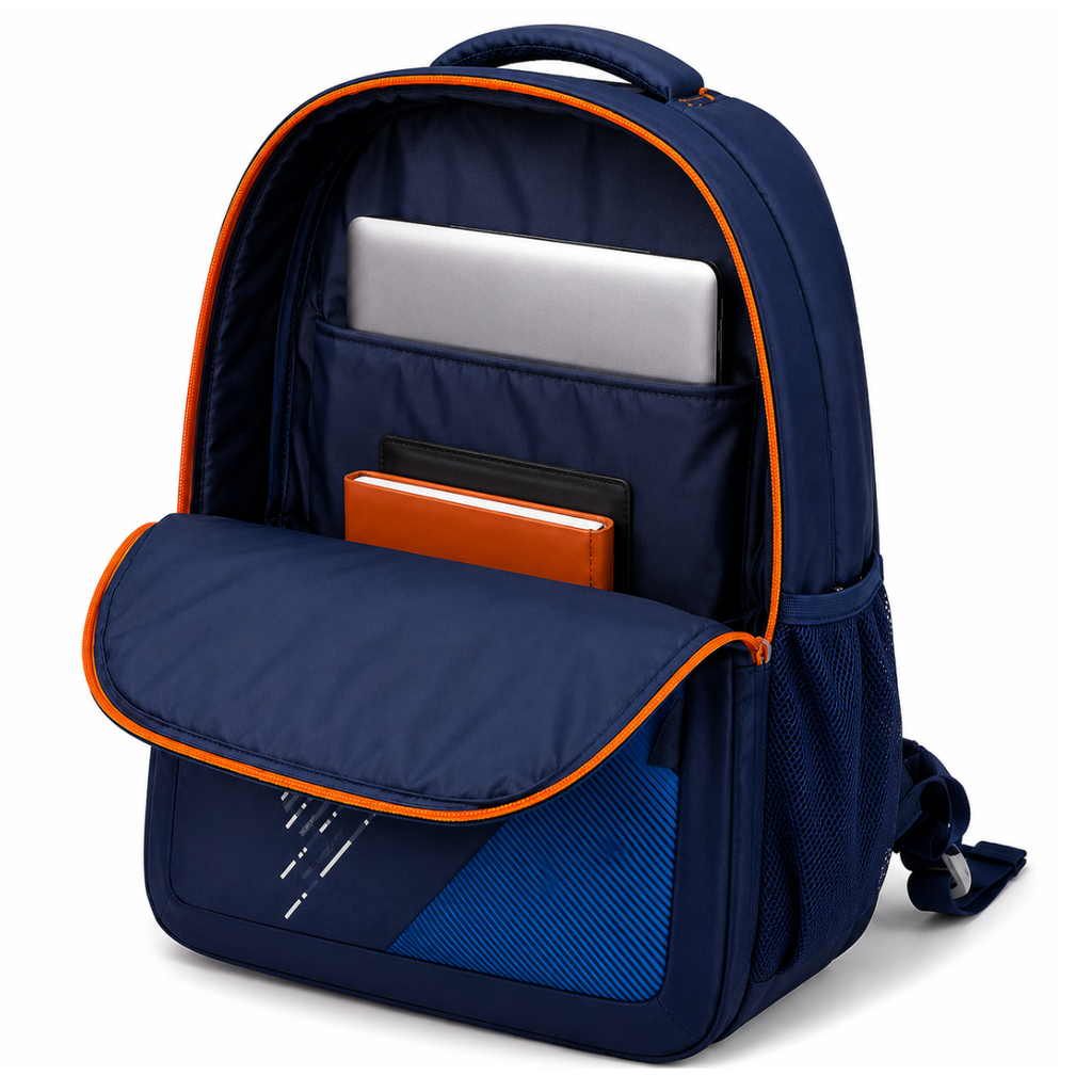 Telgo Sports Design Navy Blue Casual Backpack
