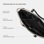 Davina Emporio Black Work Tote Bag