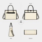 Davina Emporio Black Work Tote Bag